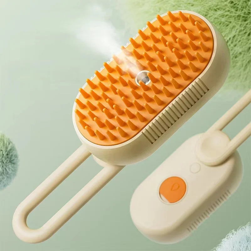 SteamBrush - Cepillo a Vapor Anti-Pelos (Masaje + Limpieza)